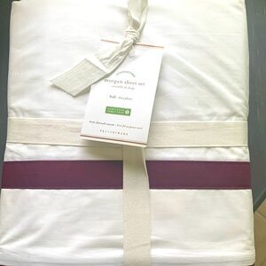 NWT-Full size Sheet Set-Pottery Barn-Morgan Stripe